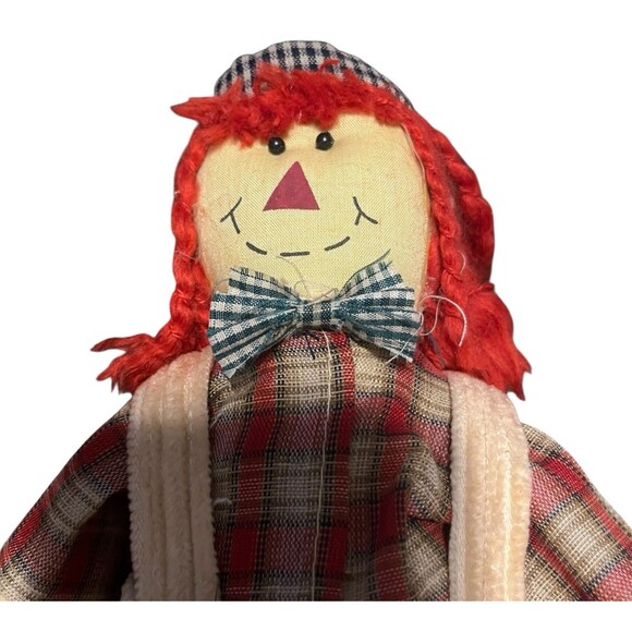 VTG 80s Creative Designs Raggedy Andy Weighted Rag Doll Fall Shelf Decor Gift - Picture 5 of 14